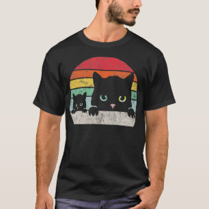 Camiseta Presente de gato preto de amante de gato preto de 