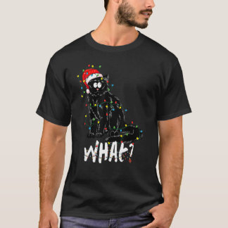 Camiseta Presente de Gato Preto Engraçado Derrubando Árvore