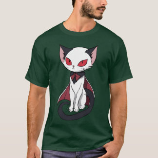 Camiseta Presente de Gato Vampiro