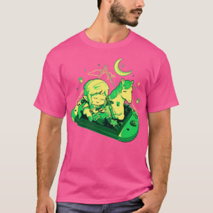 Camiseta Presente de Geek Preguiçoso e Bonito Herói