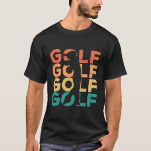 Camiseta Presente De Golfe Da Vintage Retro Para Golfistas