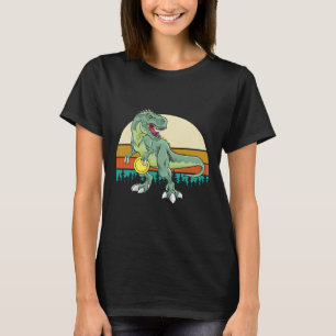 Camiseta Presente de Golfe de Disco Retro Dino Dinosaur Gol