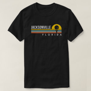 Camiseta Presente de Golfe de Jacksonville Flórida Pôr do S