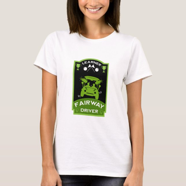 Camiseta Presente De Golfe Engraçado Para Iniciantes (Frente)