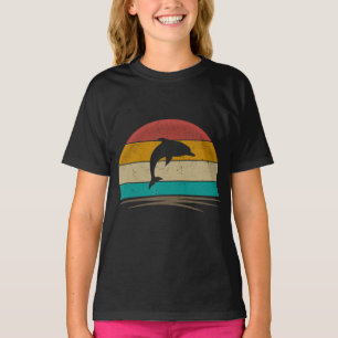 Camiseta Presente de golfinhos para criança   design de bel