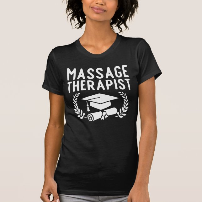Camiseta Presente de Graduação Terapista de Massagem (Frente)