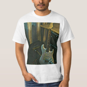 Camiseta presente de guitarra de baixo acústico