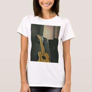 Camiseta presente de guitarra de baixo acústico