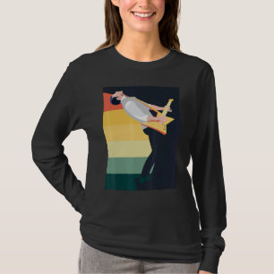 Camiseta Presente de Guitarra Estilo Retro Para Guitarrista