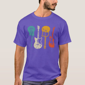 Camiseta Presente de Guitarra para Guitarrista Estilo Retrô