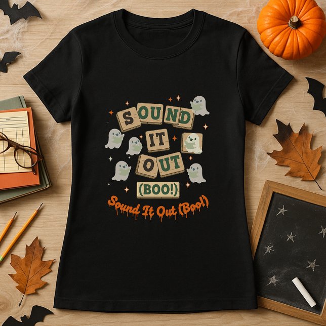 Camiseta Presente de Halloween bonito para professores e le (Criador carregado)