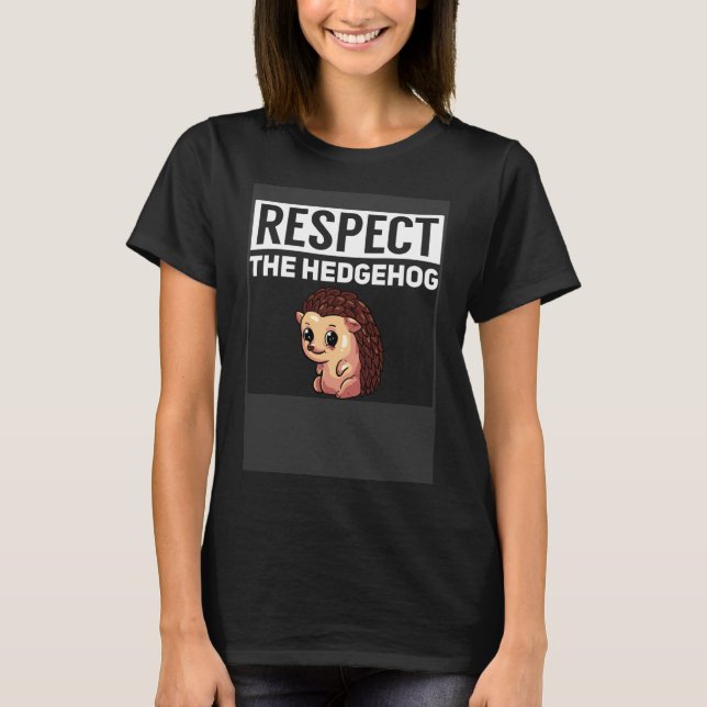 Camiseta Presente De Hedgehog Para Meninas Cutes Engraçadas (Frente)
