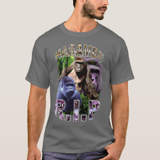 Camiseta Presente de HipHop Vintage RIP Harambe