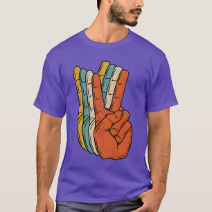Camiseta Presente de hippie retrô vintage dos anos 60 e 70