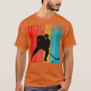 Camiseta Presente De Hóquei Retro Para Jogadores De Hóquei 