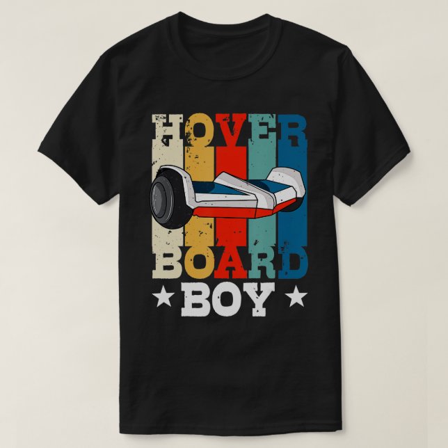 Camiseta Presente de Hoverboard para Boy Kids Hover Conselh (Frente do Design)