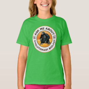 Camiseta Presente de Humor de Evolução para Professor de Bi