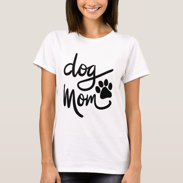 Camiseta Presente de Impressão de Pata de Cachorro Engraçad (Frente)