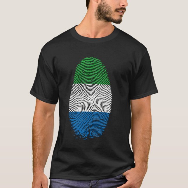 Camiseta Presente de impressão digital da bandeira da Serra (Frente)