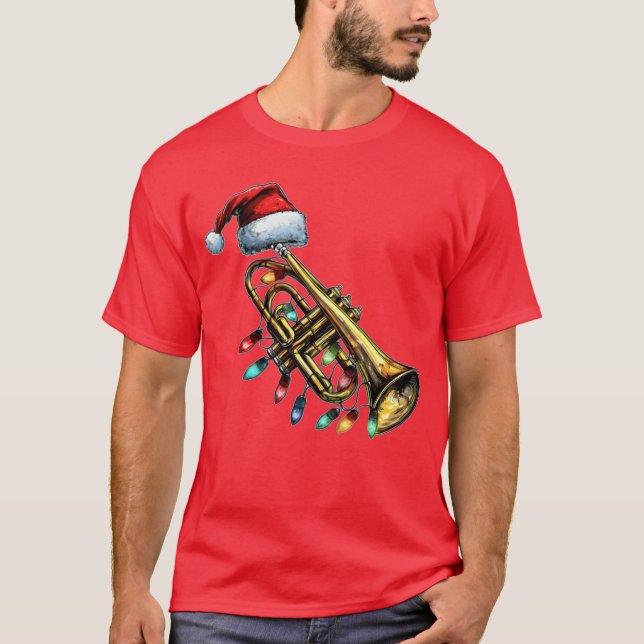 Camiseta Presente de Instrumento de Música Trumpet (Frente)