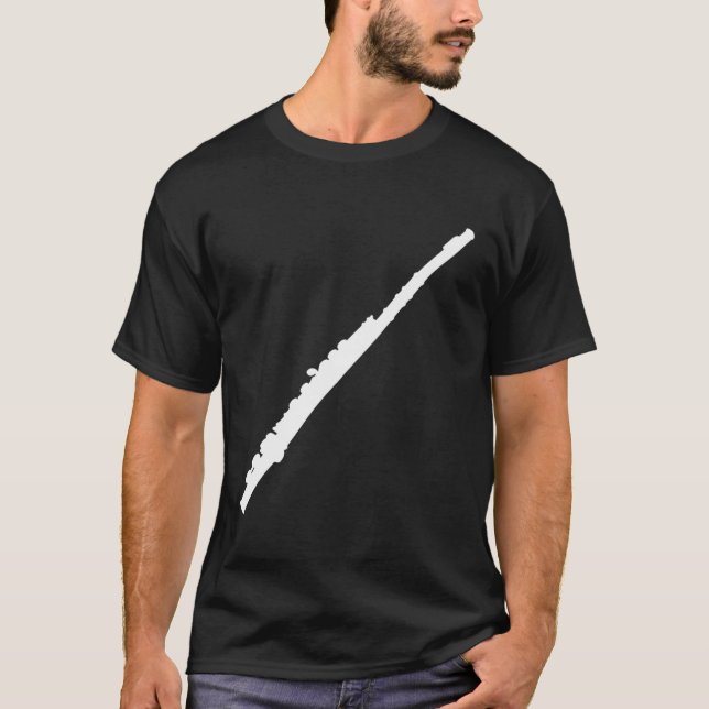 Camiseta Presente de Instrumento Musical Flute (Frente)