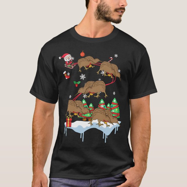 Camiseta Presente de inverno de Kiwi neozelandês (Frente)