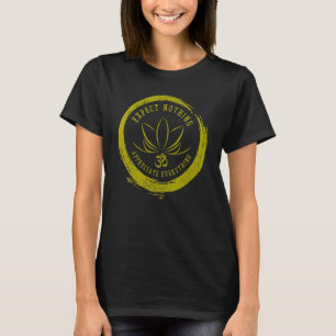 Camiseta Presente de Ioga Símbolo Om Flor de Lótus Dito Bud