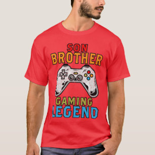 Camiseta Presente de Irmão Filho Lendário de Jogos para Men