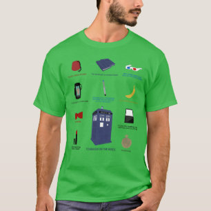 Camiseta Presente de itens de Doctor Who