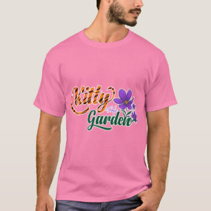 Camiseta Presente de Jardim Seguro para Gatos com Violeta A