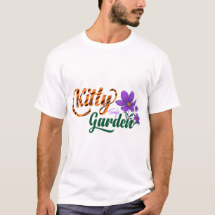 Camiseta Presente de Jardim Seguro para Gatos Violeta Afric