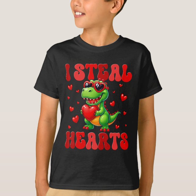 Camiseta Presente de jogador de Frolf de dinossauro T Rex G (Frente)