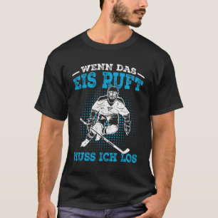 Camiseta Presente de jogador de hóquei no gelo com frase de