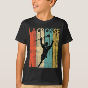 Camiseta Presente de jogador de lacrosse retrô vintage joga