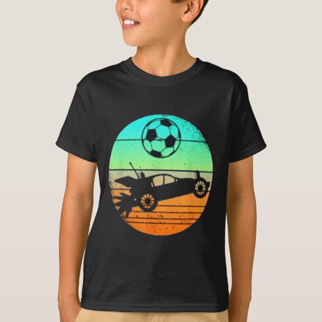 Camiseta Presente de Jogo de Carro de Futebol RC Foguete Es (Frente)