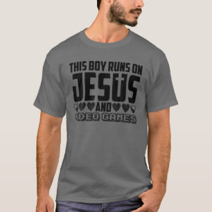 Camiseta Presente De Jogo De Jesus Engraçado Para Meninos L
