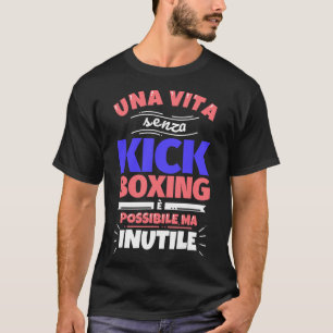 Camiseta Presente de Kickboxing Engraçado Esportes Atlético