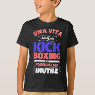 Camiseta Presente de Kickboxing Engraçado Esportes Atlético
