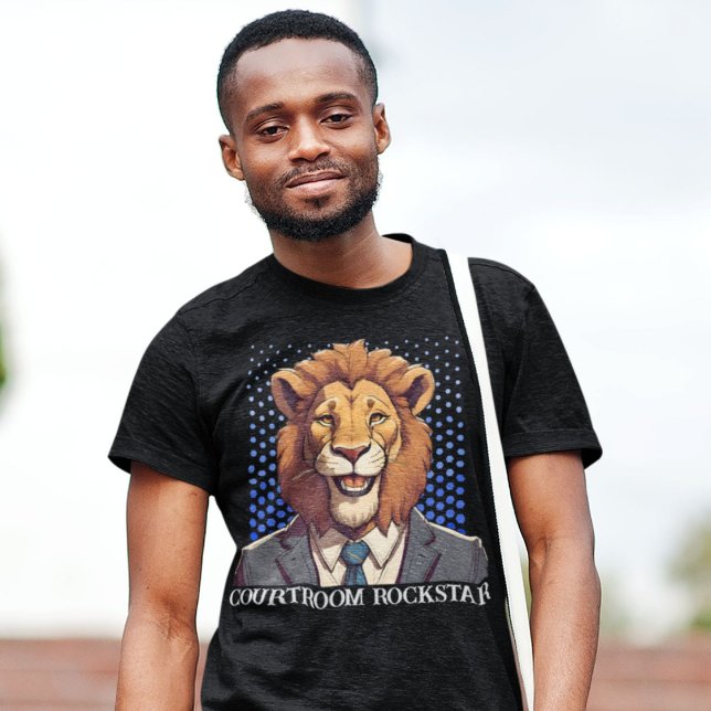 Camiseta Presente de Leão Funny para Advogado Estudante de  (Funny Lion Gift for Law Student Lawyer Enforcement)