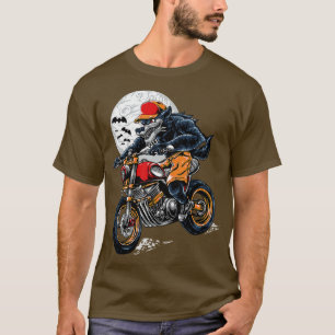Camiseta presente de lobisomem para amantes, fantasia de mo