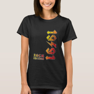 Camiseta Presente de Lojas de Música Retro da Edição Rock d