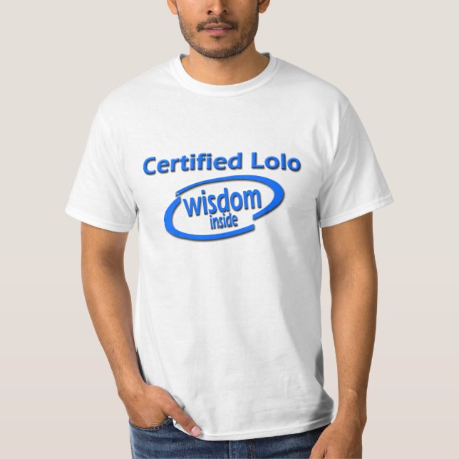 Camiseta Presente de Lolo do filipino - sabedoria para (Frente)