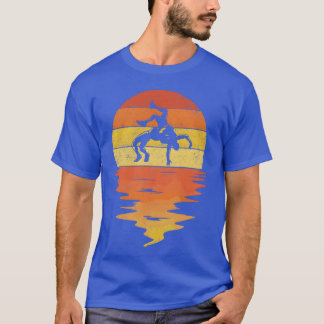 Camiseta presente de luta livre retrô pôr do sol anos 70 vi