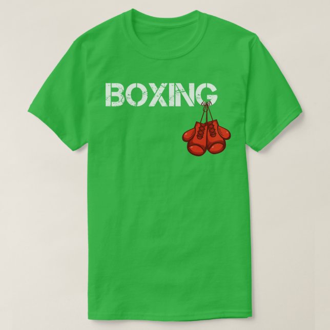 Camiseta Presente de luvas penduradas para boxer (Frente do Design)