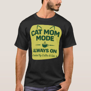 Camiseta Presente de Mãe de Gato – Café e Gatos Sempre no D