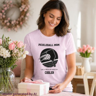 Camiseta Presente de Mãe de Pickleball da Moda -