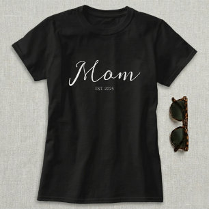 Camiseta Presente de Mãe Estabelecida Nova Mãe