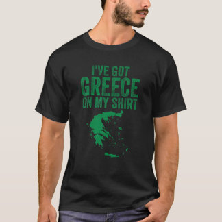 Camiseta Presente De Mapa De Grécias Engraçado Para A Europ