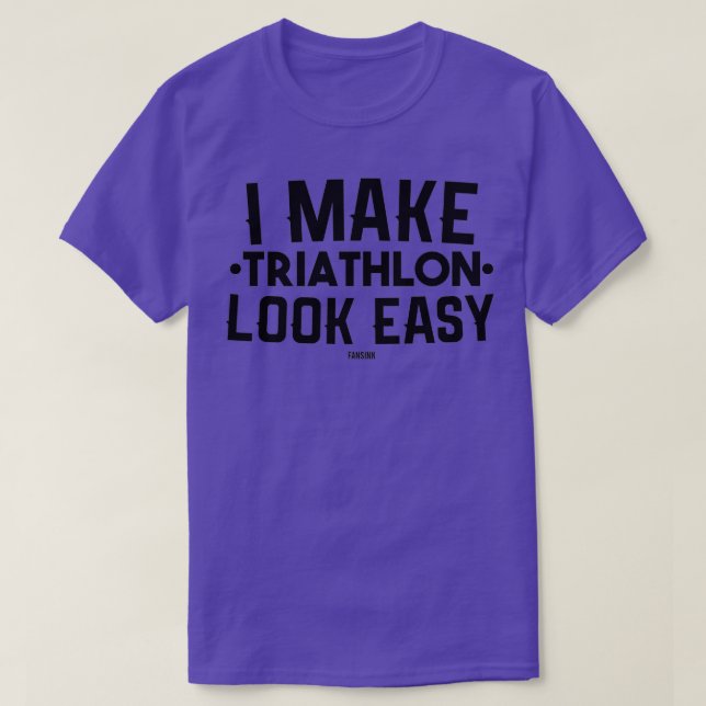 Camiseta Presente de maratona divertida do Triathlon Sport (Frente do Design)
