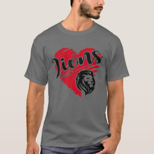 Camiseta Presente de Mascote Esportivo do Lions School Spor